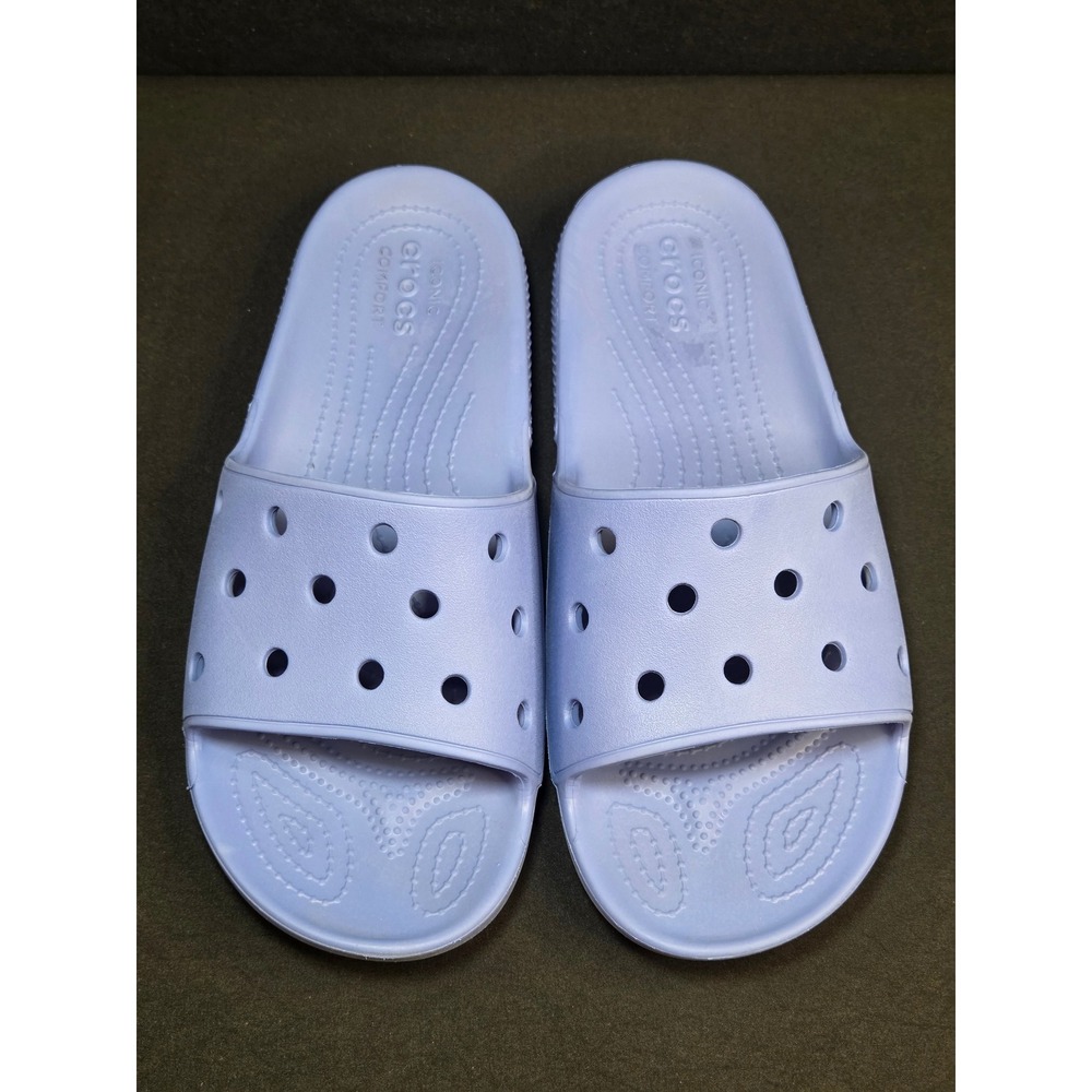 Crocs Classic Slide Mens 9 Womens 11 Periwinkle Blue Sandals 206121